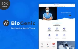 BioGenic  Medical  Health Care Shopify Theme