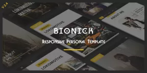 Bionick - Responsive Personal Portfolio Template