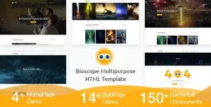 Bioscope - A Complete Video and Film Agency HTML Template