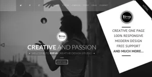 Birva Design : Creative One Page Theme