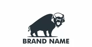 Bison Music Logo Template