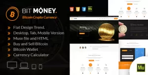 Bit Money - Bitcoin Crypto Currency Muse Template