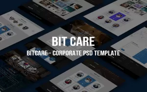 BITCARE - Creative Corporate PSD Template - TemplateMonster