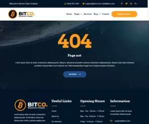 Bitco - Bitcoin & Cryptocurrency Elementor Template Kit