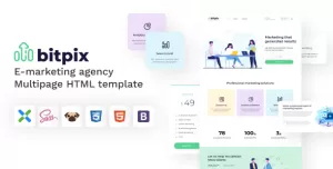 Bitpix - HTML5 E-marketing Agency Template