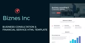 Biznes Inc - Business Consulting and Financial Services HTML Template