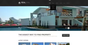 Black and White Real Estate Drupal Template - TemplateMonster