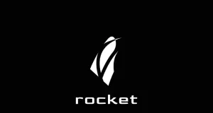 Black Dynamic Rocket Space Flight Logo - TemplateMonster