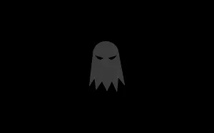 Black Ghost ilustration vector template - TemplateMonster