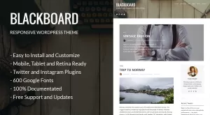 Blackboard - Creative Blog / Magazine WordPress Theme - Themes ...