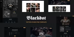 Blackdot - A PSD Template for Tattoo Studios and Tattoo Artists