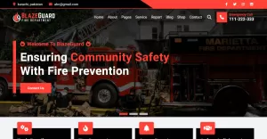 BlazeGuard - Fire Department and Firefighter HTML5 Website Template