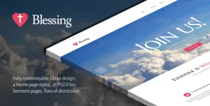 Blessing  Clean Responsive Religion Theme