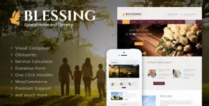 Blessing  Funeral Home Services & Cremation Parlor WordPress Theme