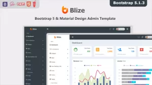 Blize - Bootstrap 5 Material Design Admin Dashboard Template