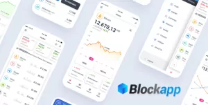 BlockApp - Crypto Currency Mobile App PSD Template