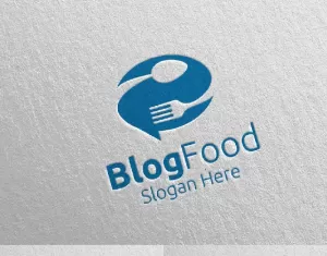 Blog Healthy Food for Restaurant or Cafe 10 Logo Template