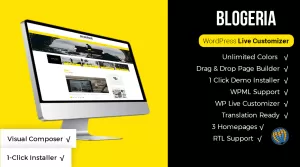 Blogeria - Personal WordPress Blog Theme