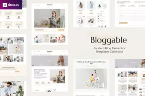 Bloggable - Modern Blog Elementor Template Kit