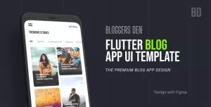 Bloggers Den  Blogging App Figma UI Design