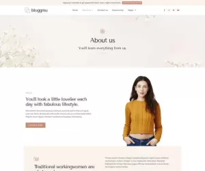 Bloggmu - Feminine Blog Elementor Template Kit