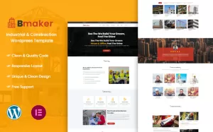 Bmaker - Construction WordPress Theme - TemplateMonster