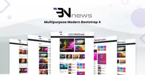 Bn News - Magazine & Blog Bootstrap Website template
