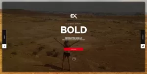 Bold  Responsive Under Construction Template