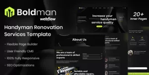Boldman - Handyman Services Webflow Template
