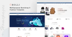 Bolli - Multipurpose Fashion Bootsrap 5 Website Template