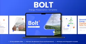 Bolt - Electric Power Energy Presentation PowerPoint Template