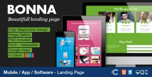 Bonna - Responsive Landing Page