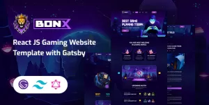 Bonx - Gatsby Gaming Template