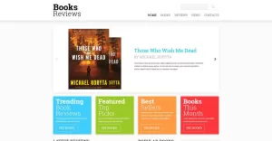 Book Reviews Responsive Website Template - TemplateMonster