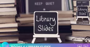 Books And Library Slides - After Effects Template