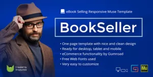 BookSeller - eBook Selling Responsive Muse Template