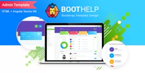 BootHelp  Bootstrap Admin Dashboard HTML  PSD  Angular Starter kit