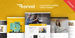 Borvel - Construction Building Company HTML Template