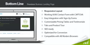 Bottom Line - Premium Business Landing Page
