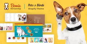 Bowie  Pets, Birds and Dogs Shopify Theme