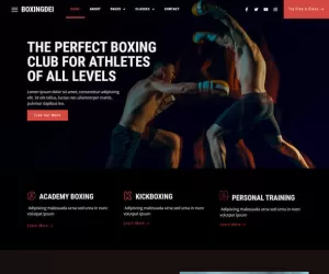 Boxingdei - Boxing Club Elementor Pro Template Kit
