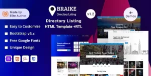 Braike - Directory & Listing Bootstrap 5 Template