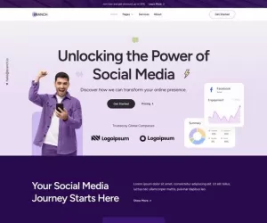 Branch - Social Media Marketing Agency Elementor Template Kit