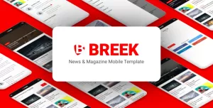 Breek - News & Magazine Mobile Template