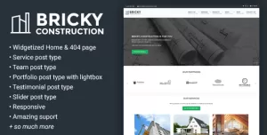 Bricky: A Construction & Builders WordPress Theme