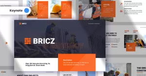 Bricz - Construction - Keynote template - TemplateMonster