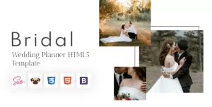 Bridal - Wedding Planner and Photography HTML5 Template