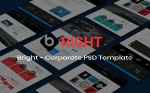Bright - Creative Corporate PSD Template - TemplateMonster
