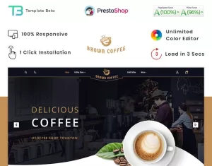 Brown Coffee - The Coffee PrestaShop Theme - TemplateMonster
