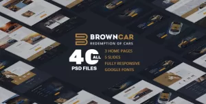 BrownCar  Redemption of Cars  Selection of Cars  Beige interior  PSD template